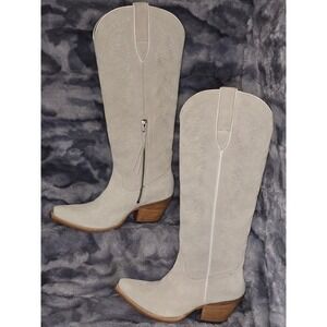 NWT Ariat Ladies Laramie Oyster Suede StretchFit Western Boot Size 9.5